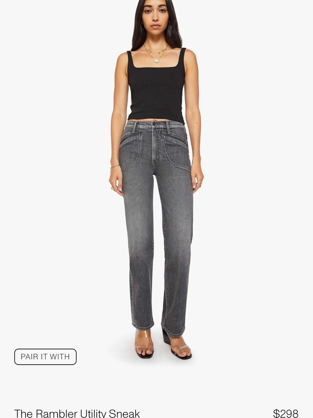 Mother Denim The Rambler Utility Sneak